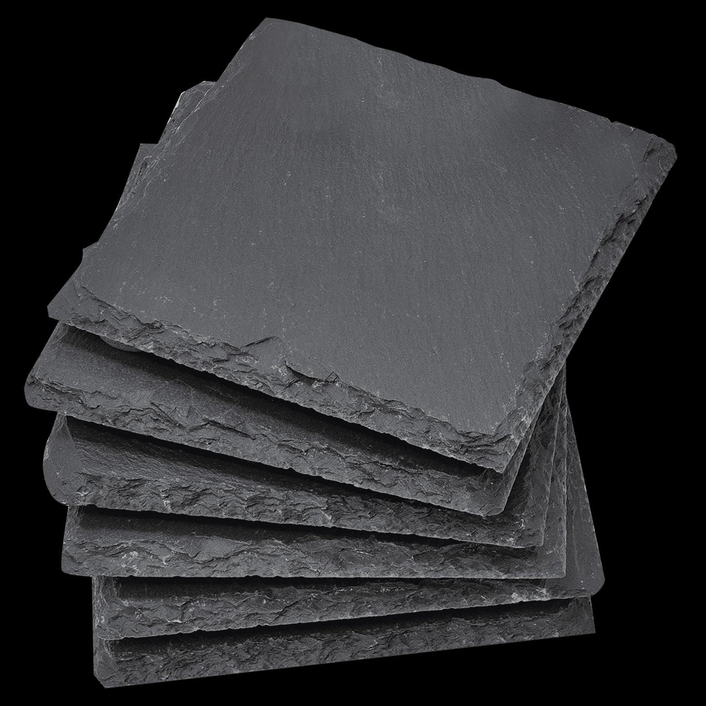 Engraved Slate Coaster Set 'Good Vibes Good Drinks' - Housewarming Gift, Custom Home Decor, set of 4 Slate coasters