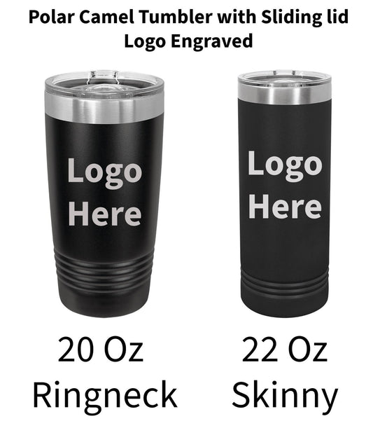Engraved Logo, Personalized tumbler, Customized tumbler, Polar Camel Tumblr, Tumbler, Logo on tumblers, Name engraved on tumbler, 20 oz