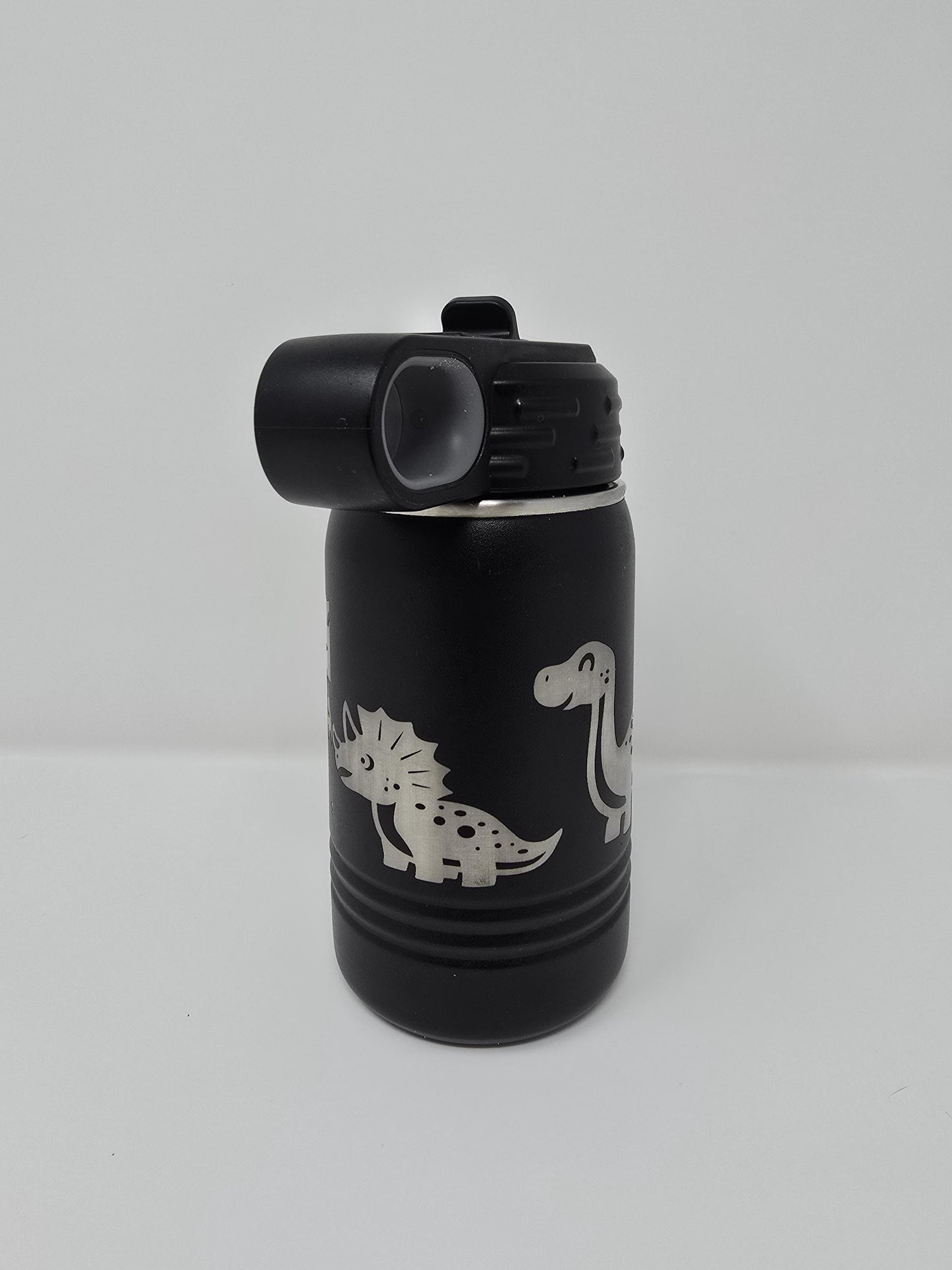 Personalized Dinosaurs Tumbler – Custom Engraved with Name and Dinosaurs, Personalized sippy Cup, Personalized dinosaurs 12oz water bottle