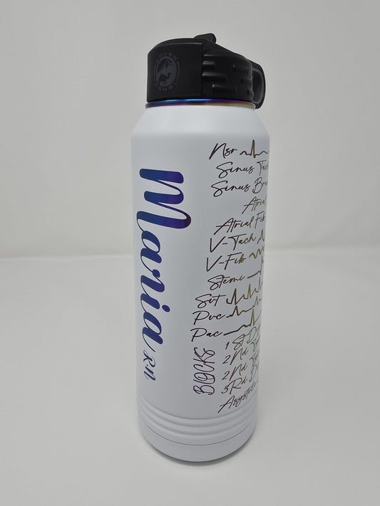 ekg engraved tumbler. Custome tumbler, Personalized tumbler, name engraved, nurse gift idea, medical gift, nurses gift