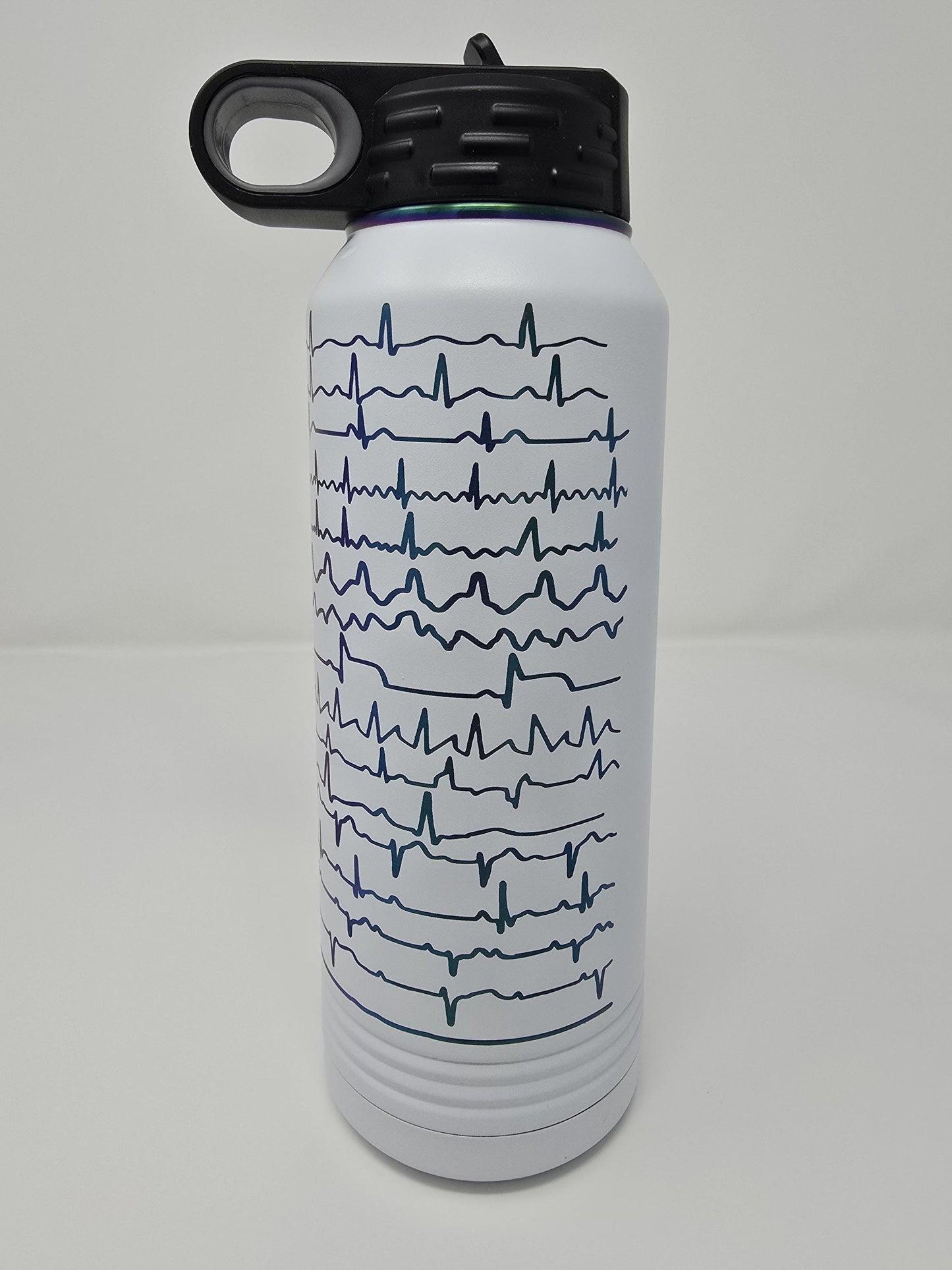 Personalized EKG Rhythm Engraved Tumbler - Custom Medical Gift for Nurses and Healthcare Professionals