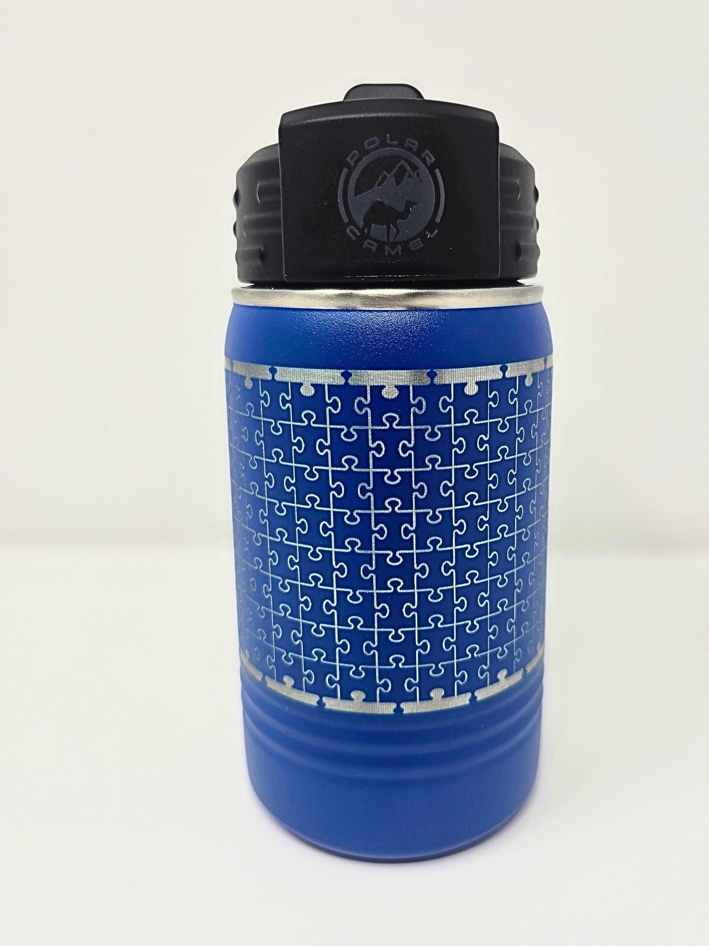 custom kids tumbler, personalized kids tumbler, puzzle pieces engraved, Personalized tumblers, Autism awareness